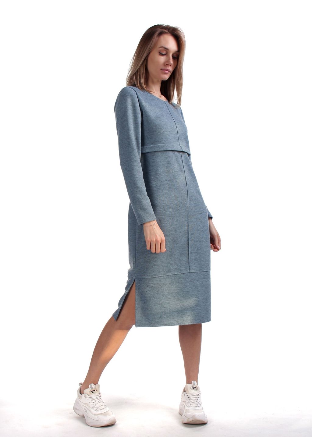 ПЛАТЬЕ ПЛ460 СИНЯЯ ПОЛЫНЬ