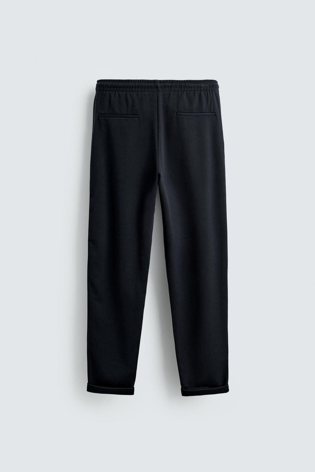 EASY CARE JOGGER WAIST TROUSERS - Zara фото 48