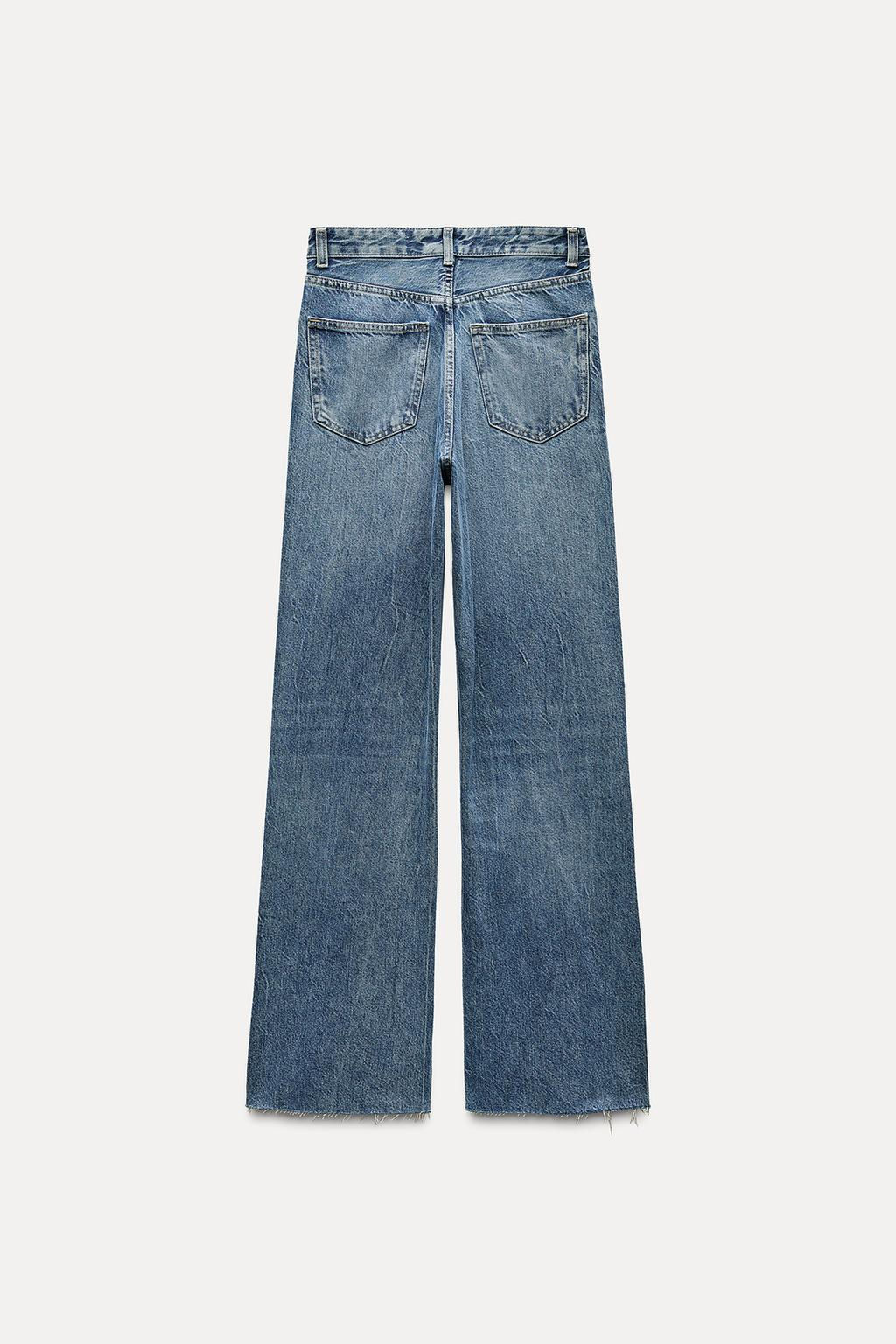 TRF WIDE-LEG HIGH-WAIST JEANS - Zara фото 8