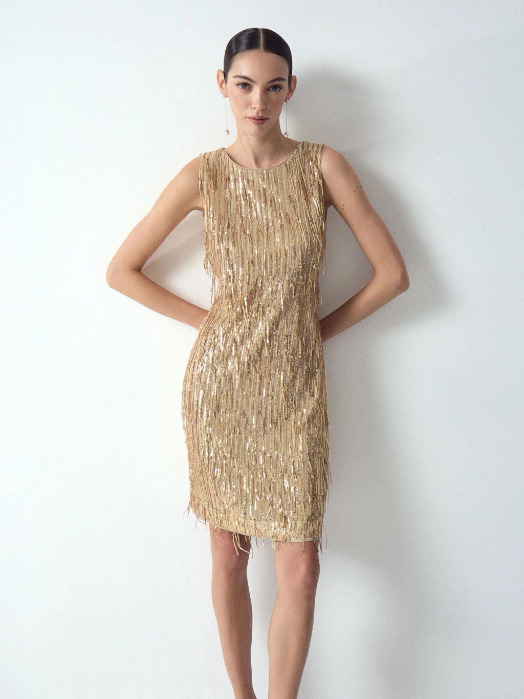 EMKA // Платье мини с пайетками  фото 3