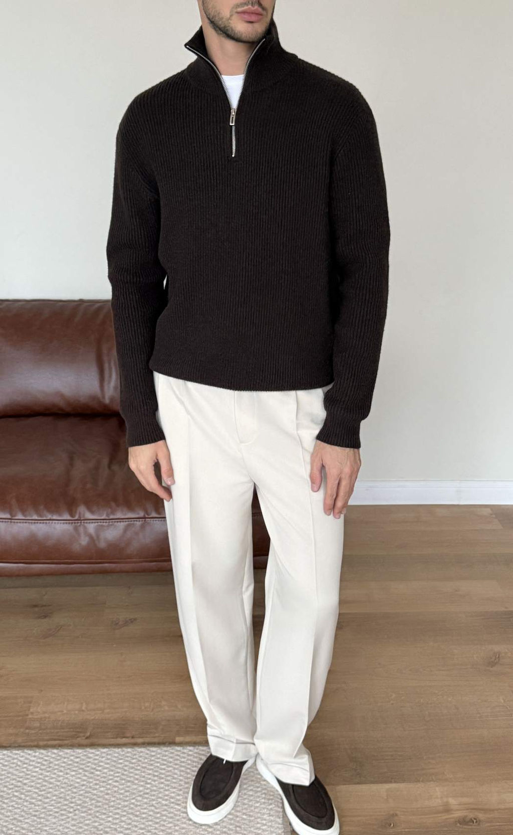 Джемпер F310-0515 brown - Fine joyce фото 9