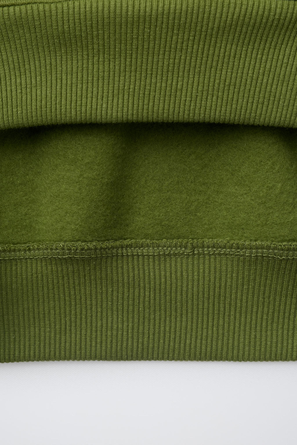 SUDADERA LISA ETIQUETA / VERDE - Zara фото 4