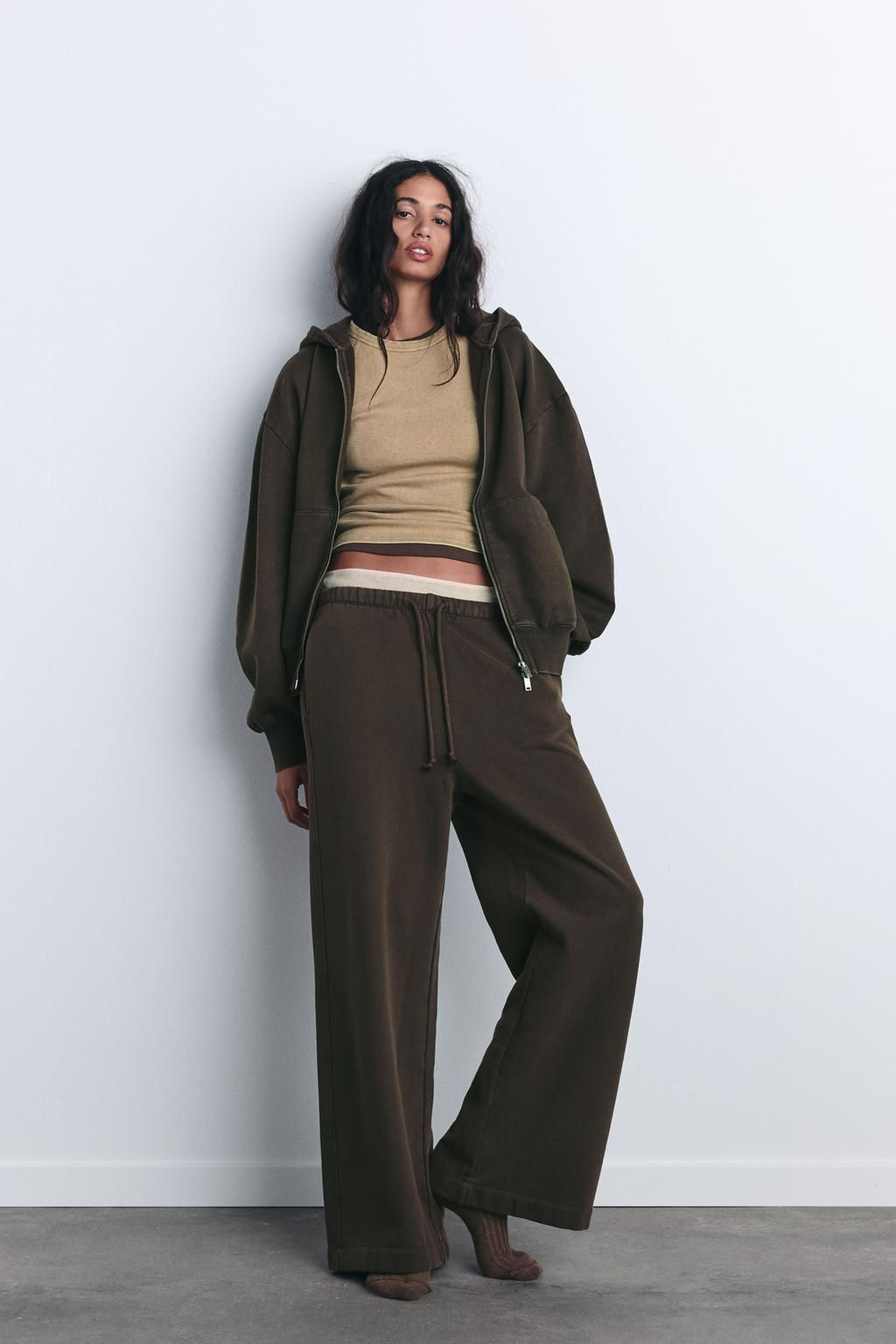 STRAIGHT-LEG PLUSH TROUSERS - Zara фото 2