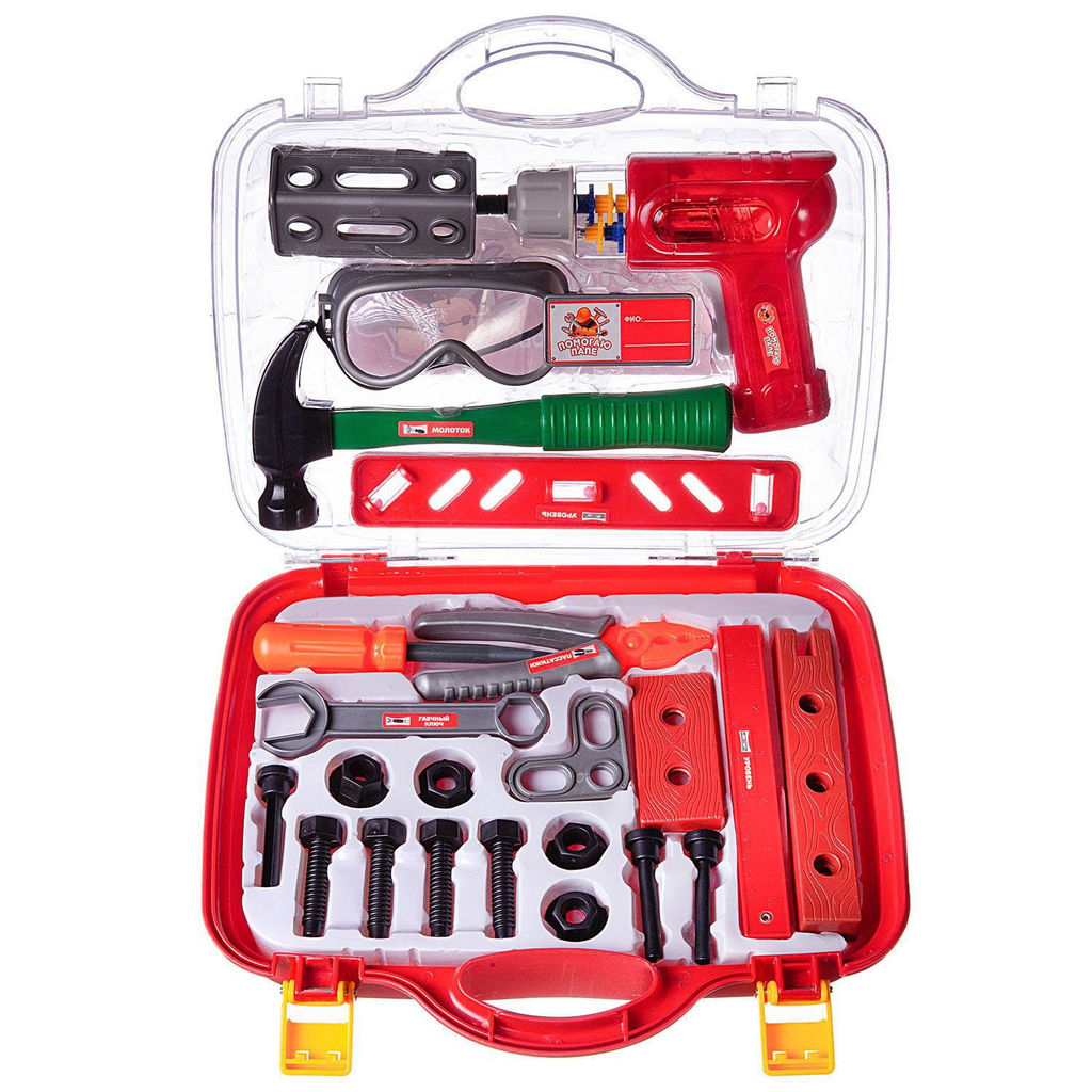 Набор инструментов в чемодане Помогаю Папе, 26 предметов - Abtoys фото 3