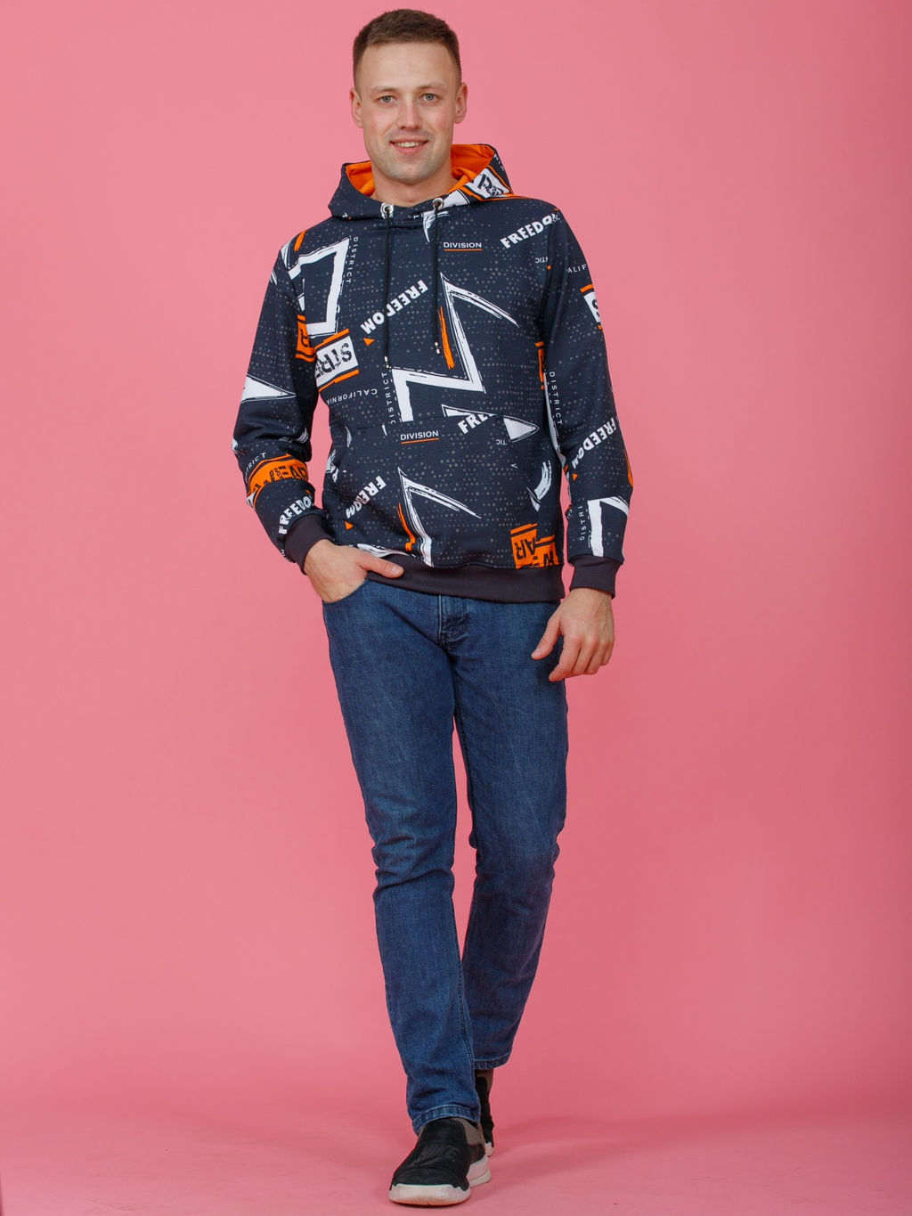 851 Толстовка "оранжевый"