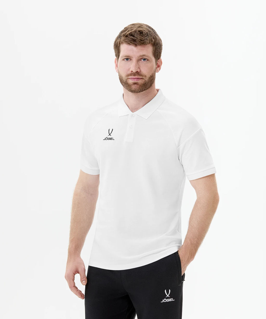 Поло JOGEL CAMP 2 CVC Polo CZ, белый  фото 5