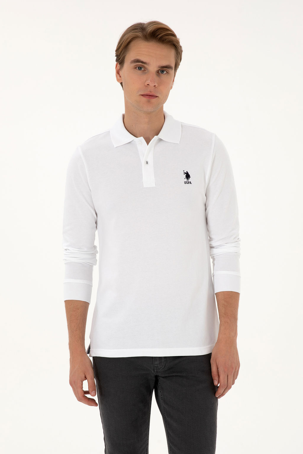 Erkek Beyaz Basic Sweatshirt Sepette S_rpriz _ndirim - U.s. polo assn фото 17
