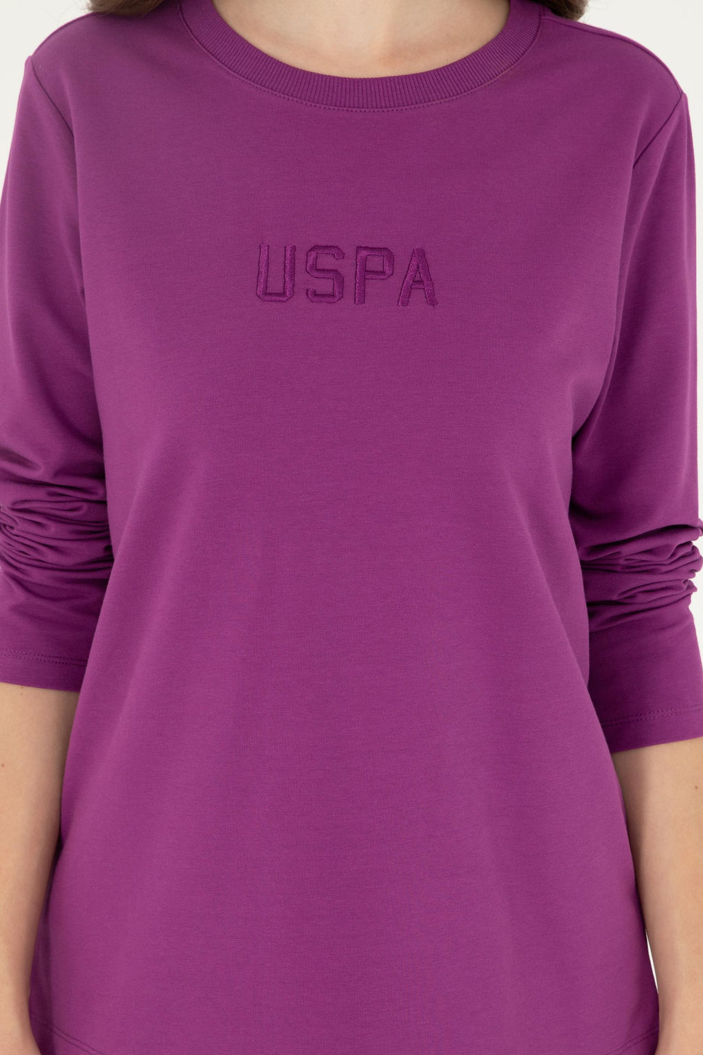 Женский фиолетовый свитшот Неожиданная скидка в корзине - U.s. polo assn фото 6