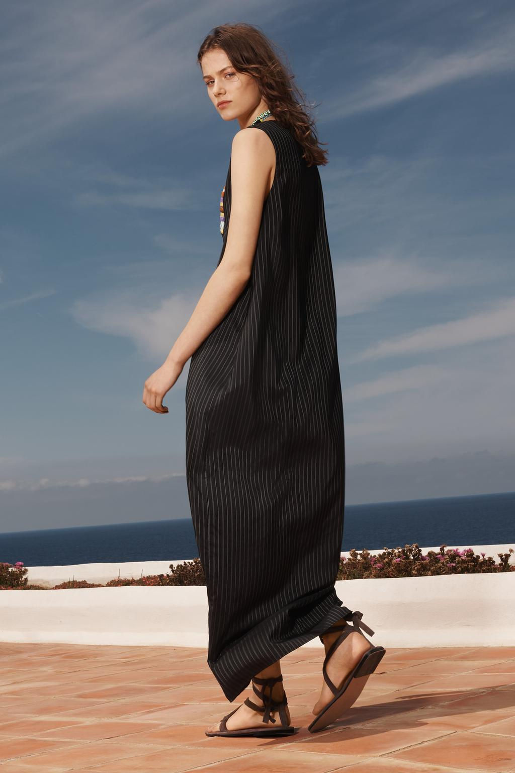 LIMITED EDITION STRIPED LONG DRESS - Zara фото 3