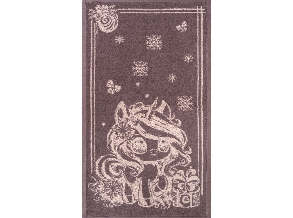 Полотенце махровое 6с104.411ж1 Аниме-единорог(т.с.мальв1) 67х40см