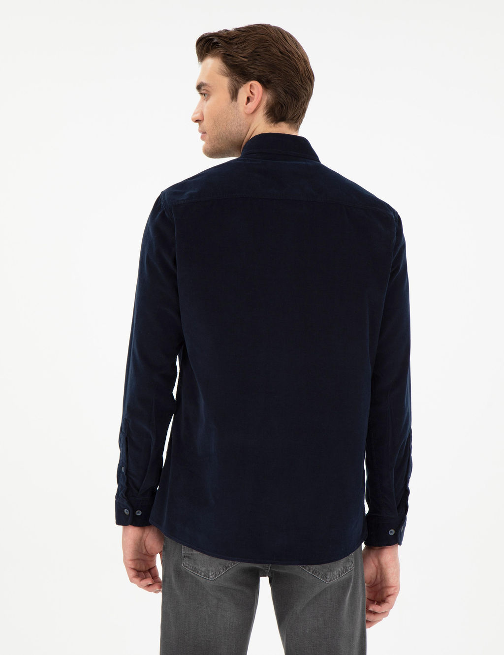 Lacivert Regular Fit Uzun Kollu G_mlek - Pierre cardin фото 5