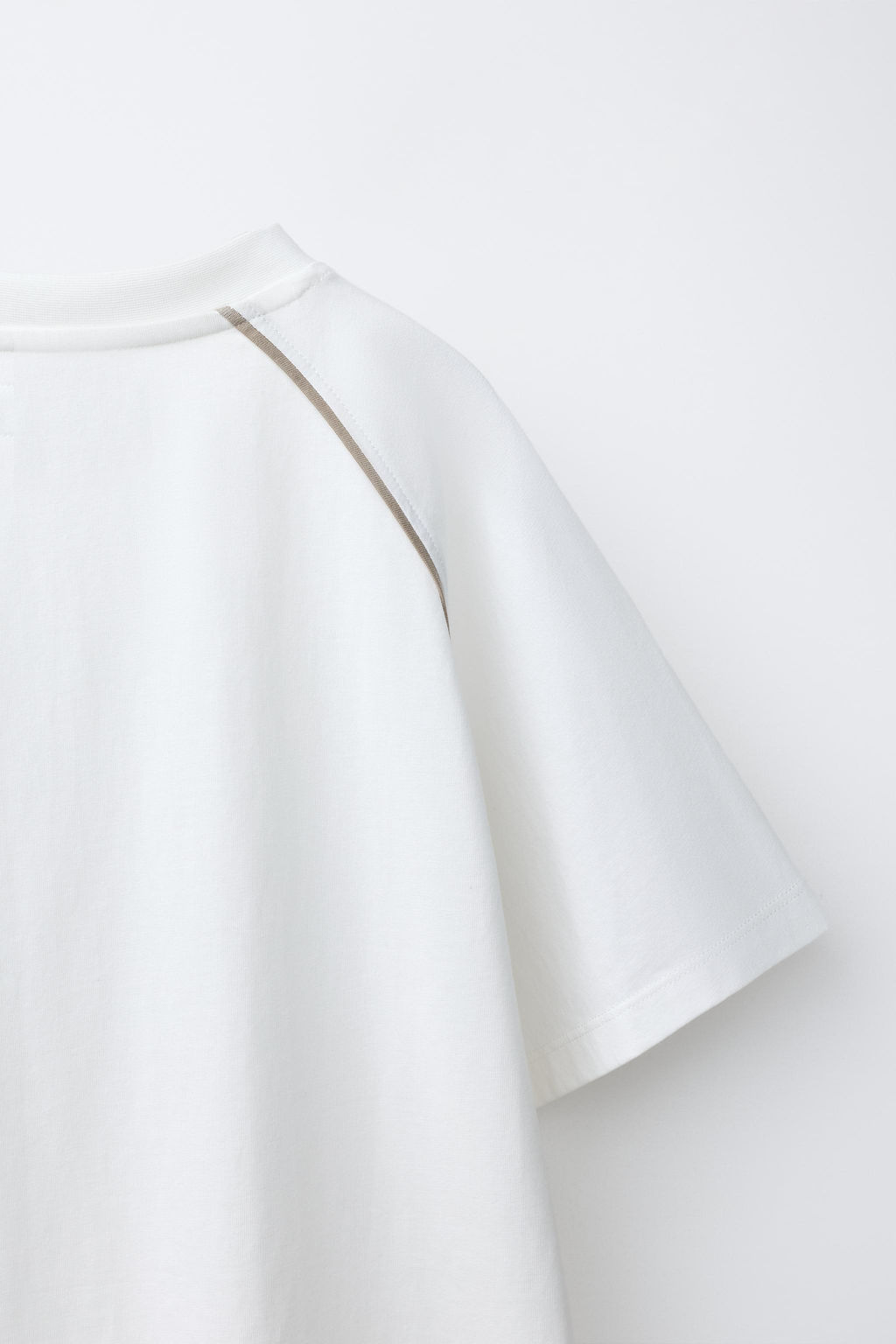 CAMISETA JOGGING MANGA RANGL?N / Blanco - Zara фото 6