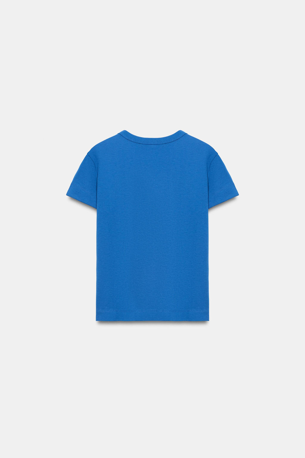 CAMISETA INTERLOCK MANGA CORTA / Azul el?ctrico