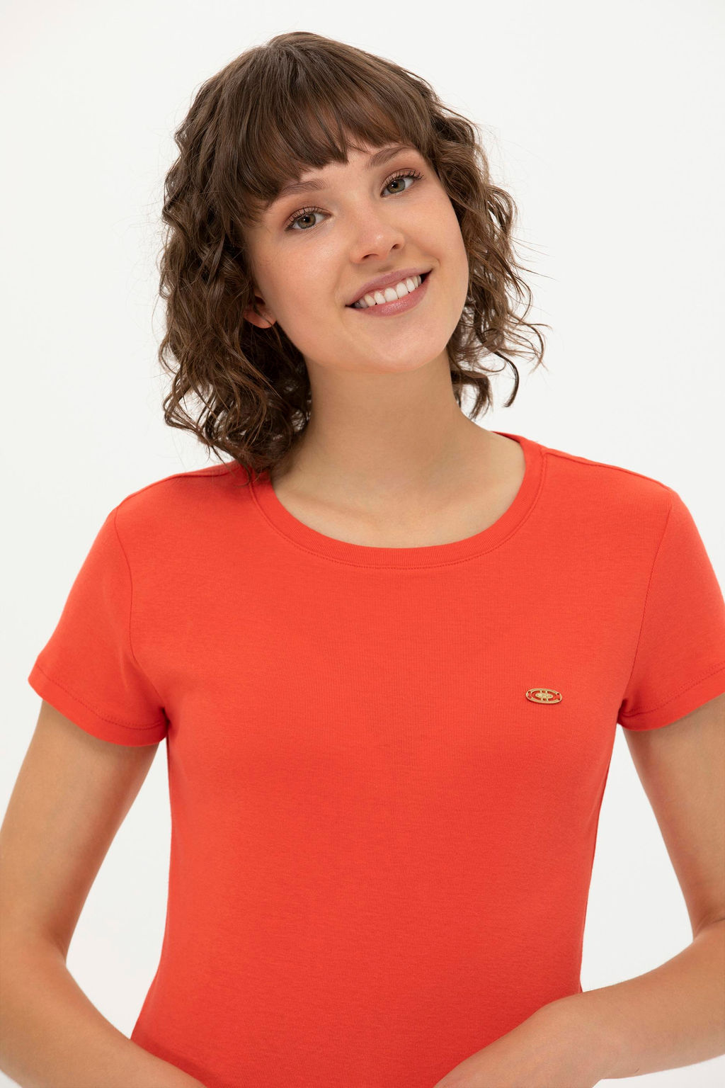 U. S. Polo Assn Женская красная футболка с круглым вырезом - U.s. polo assn фото 2