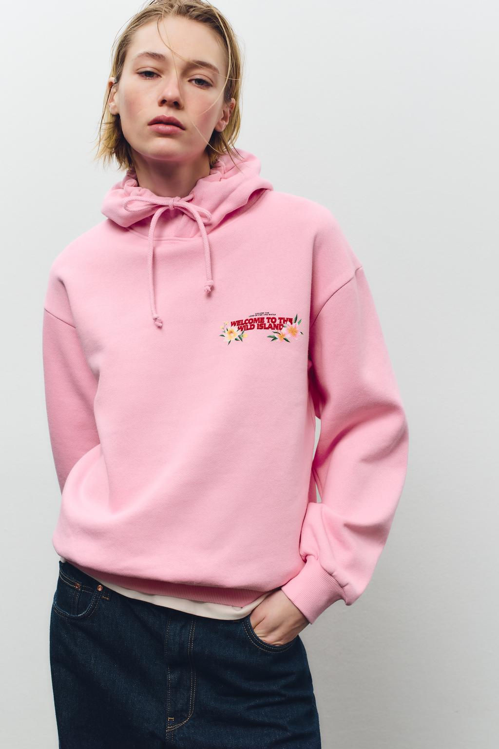 HOODED SWEATSHIRT WITH PRINT - Zara фото 2
