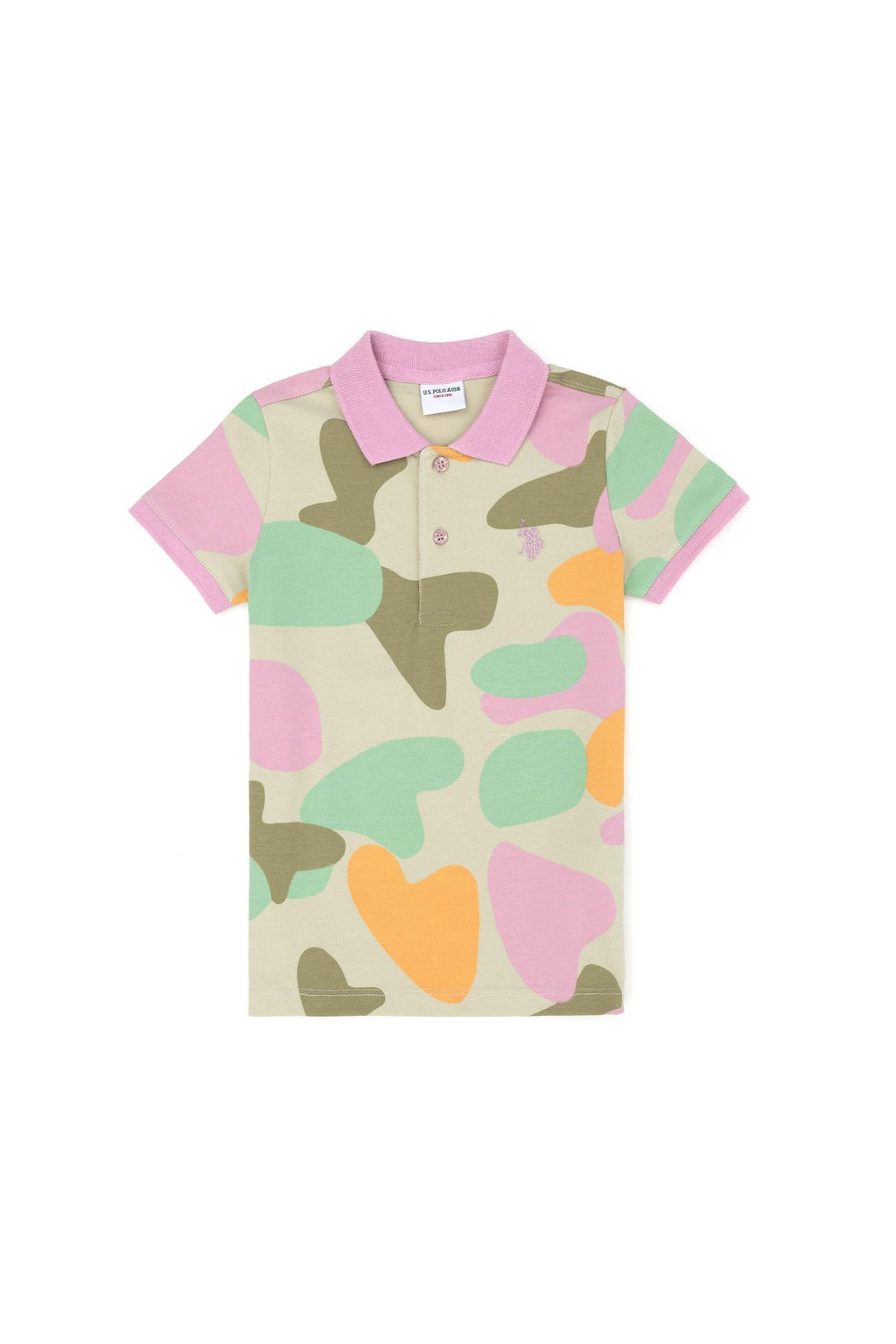 U. S. Polo Assn Серая футболка с воротником-поло для мальчика - U.s. polo assn фото 4