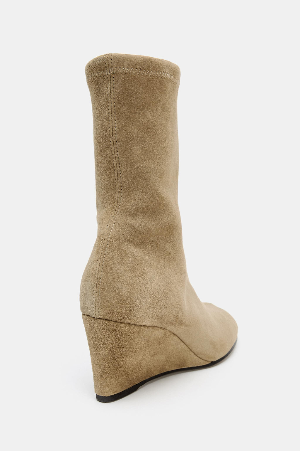 SUEDE WEDGE ANKLE BOOTS - Zara фото 5
