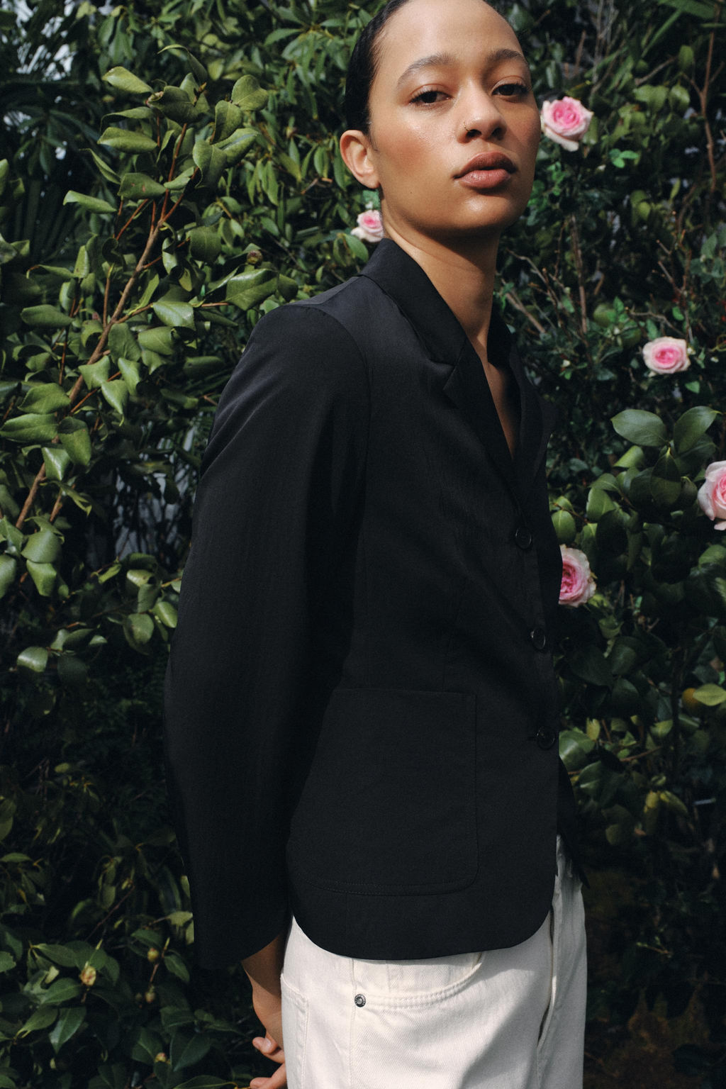 BLAZER BOLSILLOS ZW COLLECTION / Negro