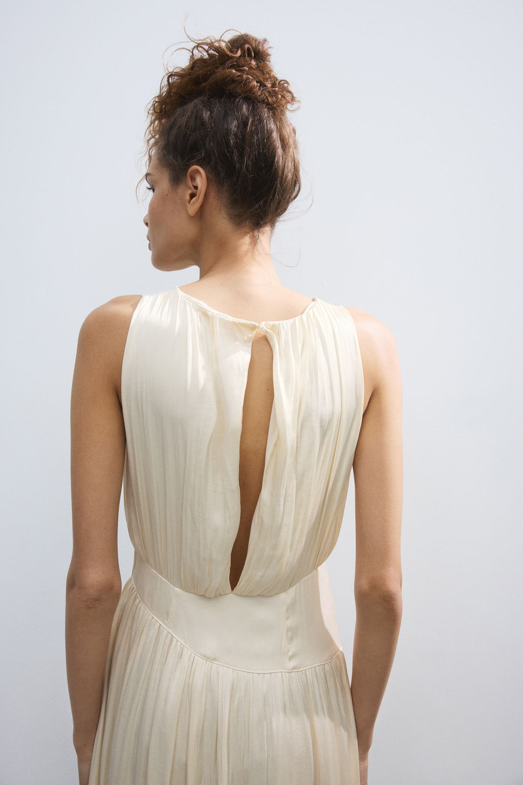 Vestido fruncido de sat?n - H&m фото 6