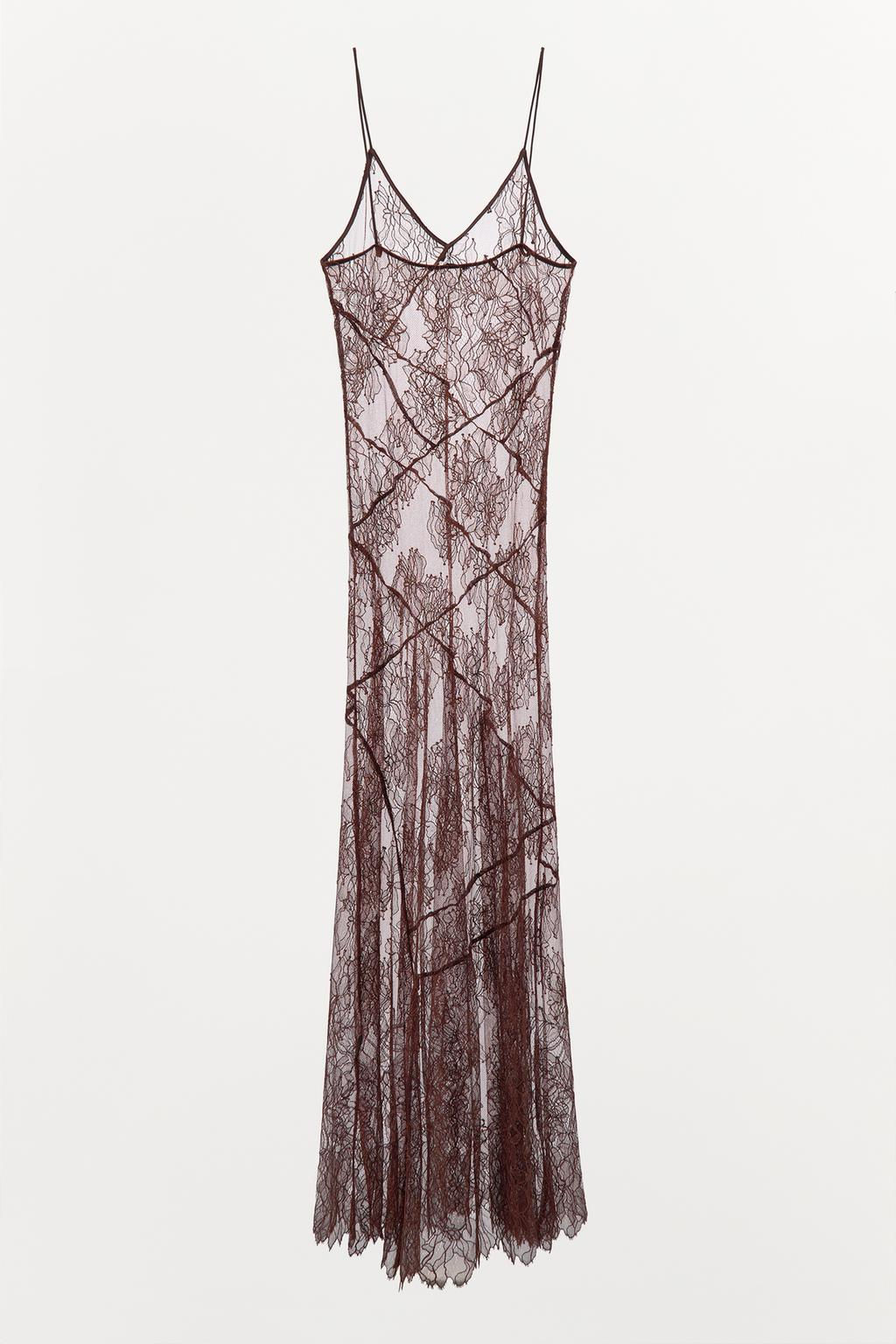ASYMMETRIC LACE DRESS - Zara фото 3