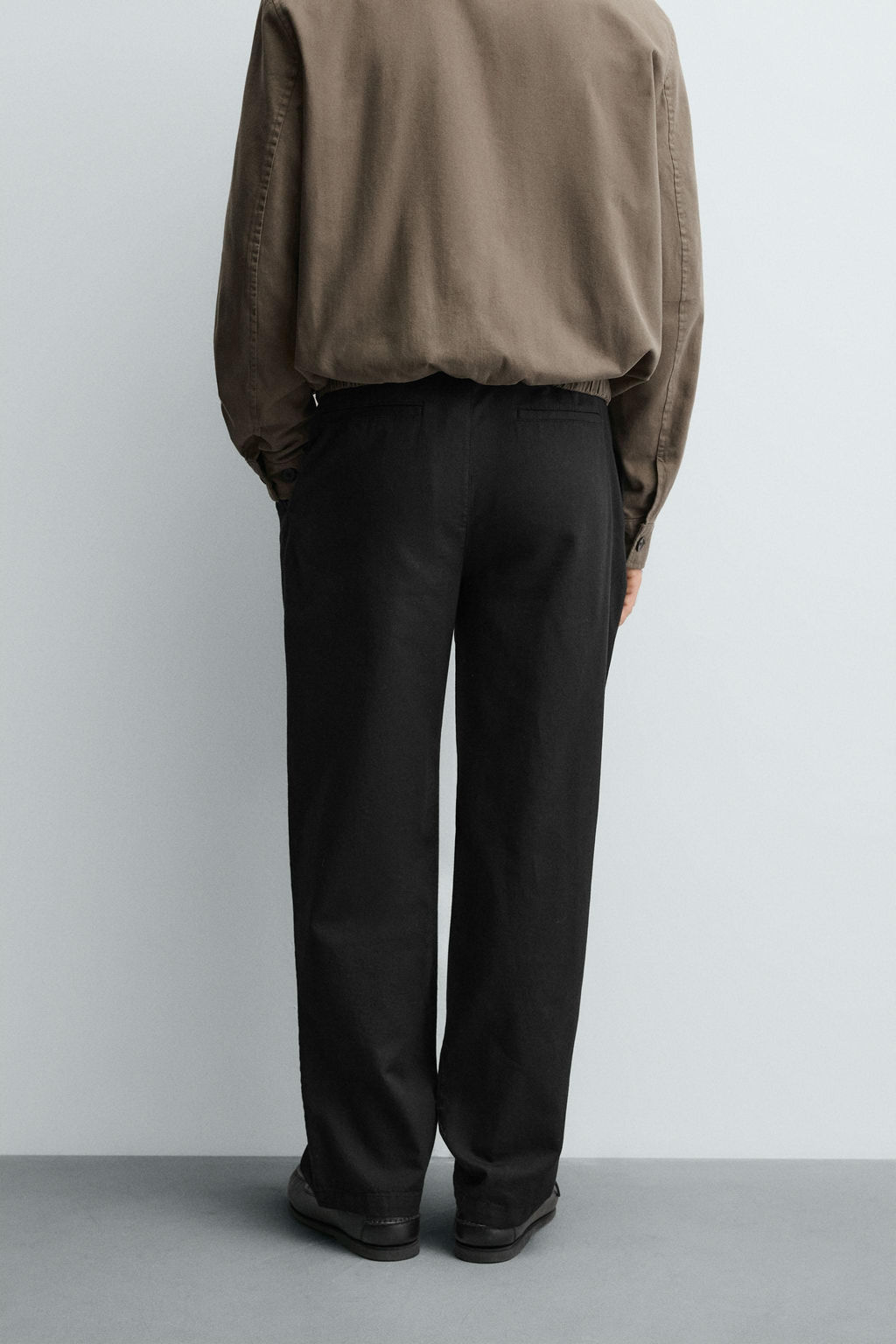 RELAXED FIT COTTON - LINEN TROUSERS - Zara фото 2