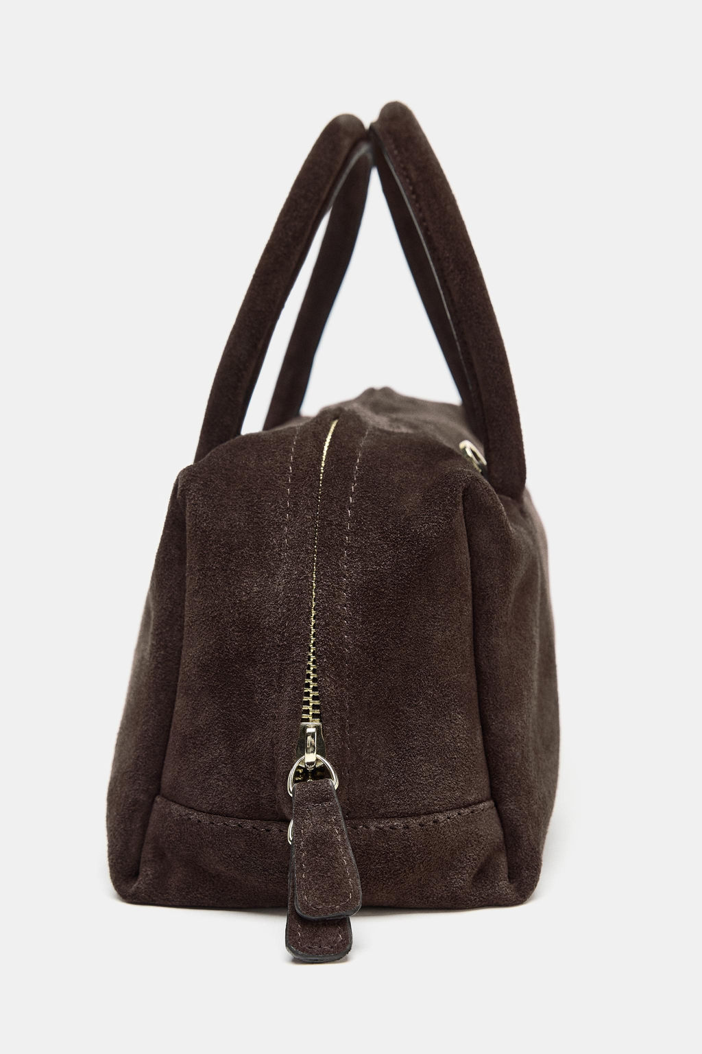 SPLIT SUEDE BOWLING BAG - Zara фото 11
