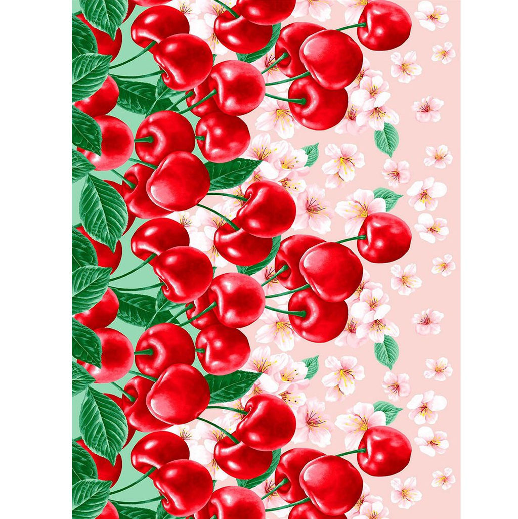 Полотенце 50*70 вафельное (Черешня) - Ивановотекстиль фото 3