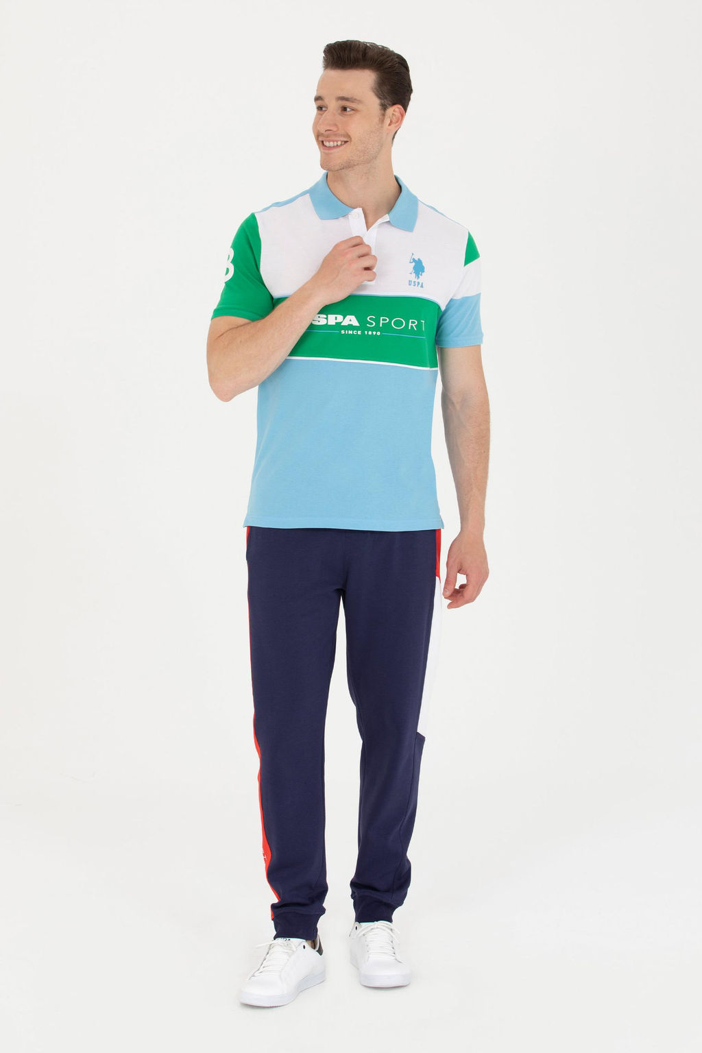 Мужская бирюзовая футболка - U.s. polo assn фото 4