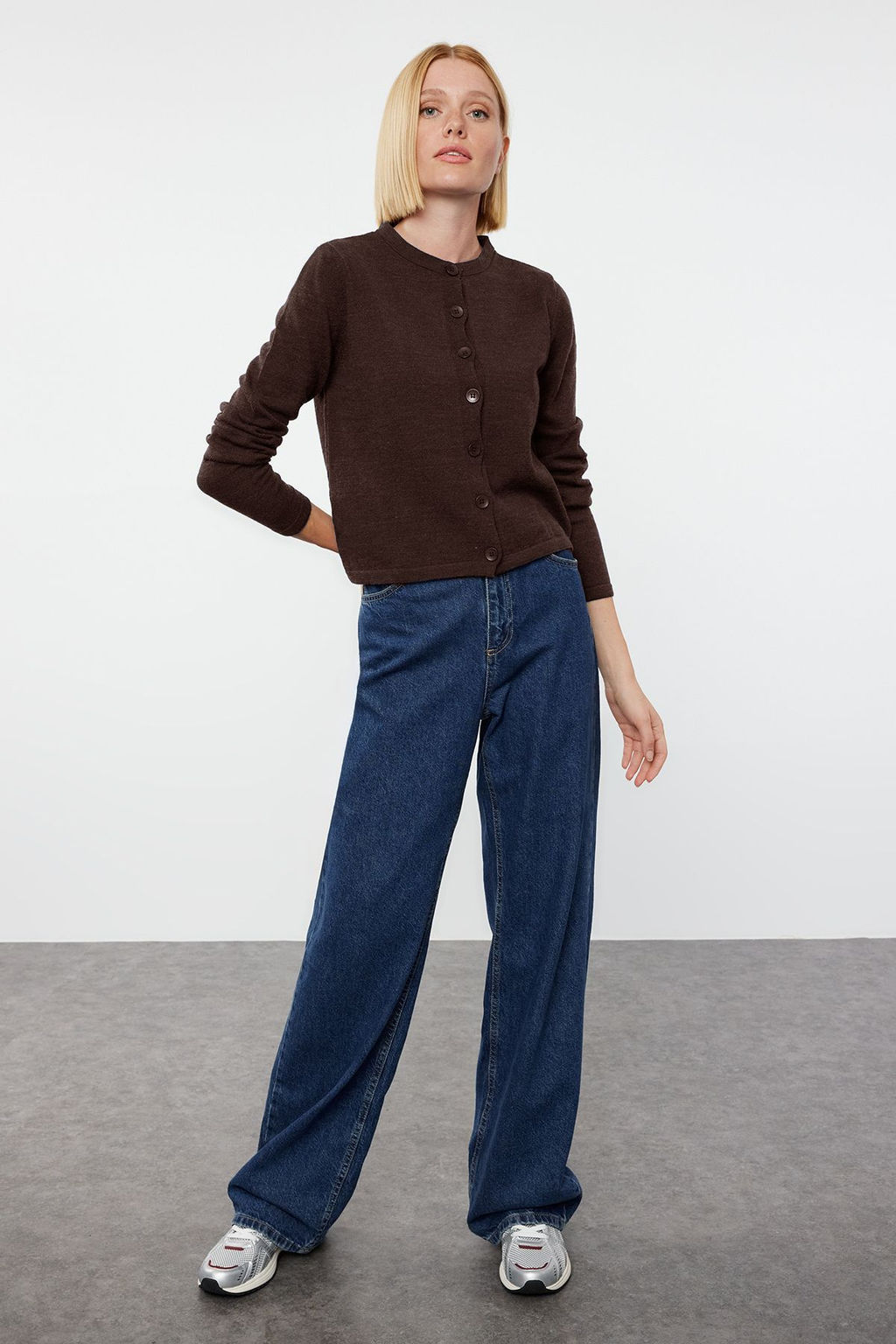 TRENDYOLMILLA Bordo Yunlu Ceket Gorunumlu Triko H?rka TWOAW25HI00049 фото 2