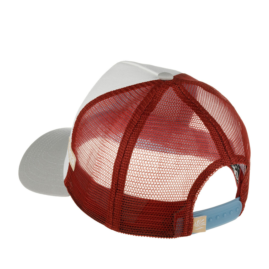 Бейсболка COASTAL арт. HFT Stupid Wave (серый / белый / бордовый) фото 2