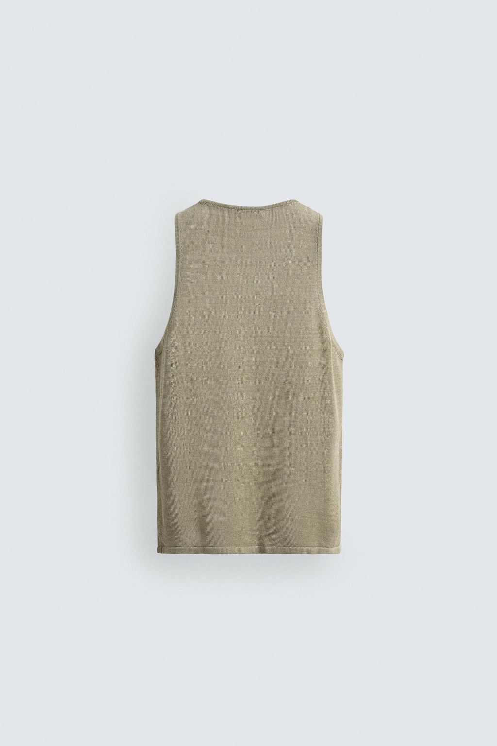 CAMISETA TANK RELAXED FIT PUNTO / Verde claro
