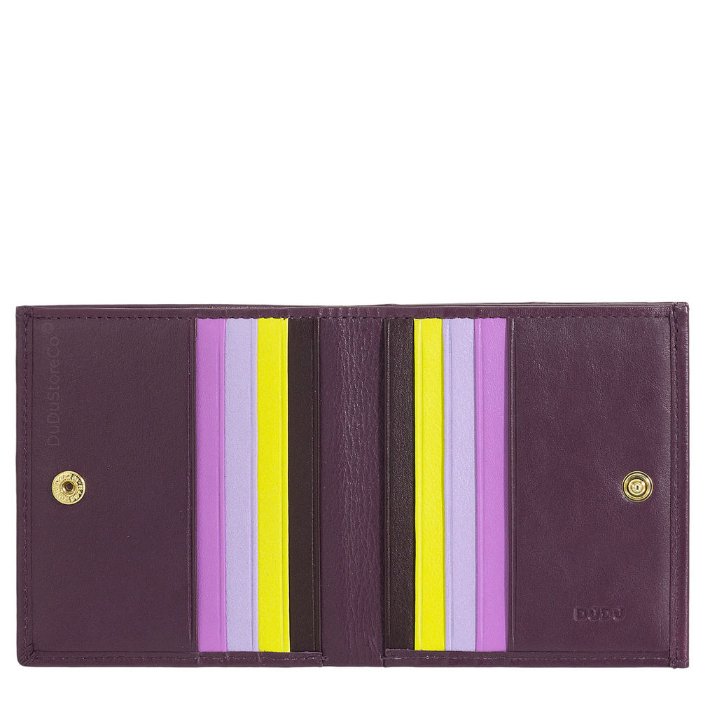 Итальянский кожаный кошелек DuDu серии Flavio | темно-фиолетовый - Dudubags фото 3