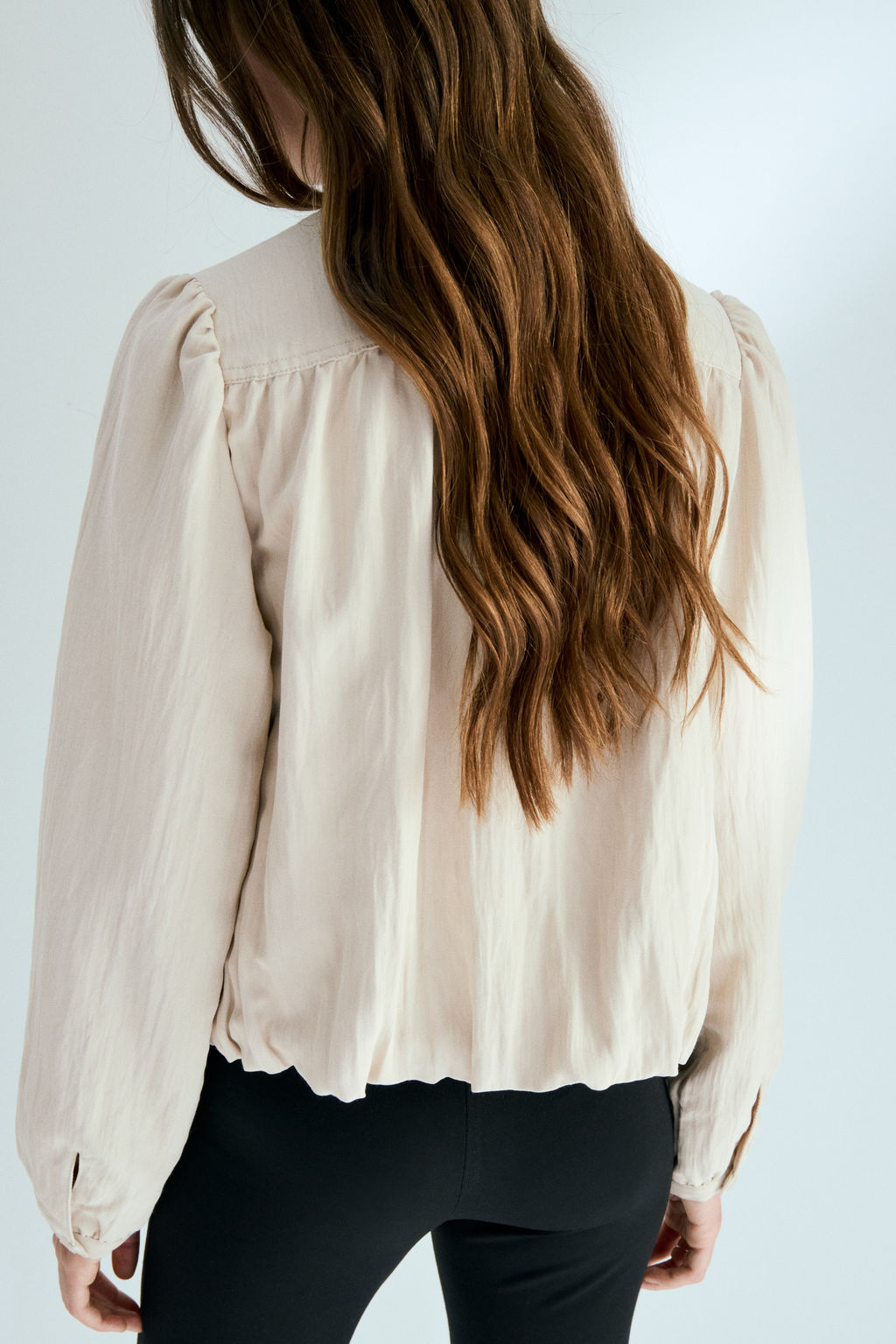 Chaqueta oversize de sarga - H&m фото 5