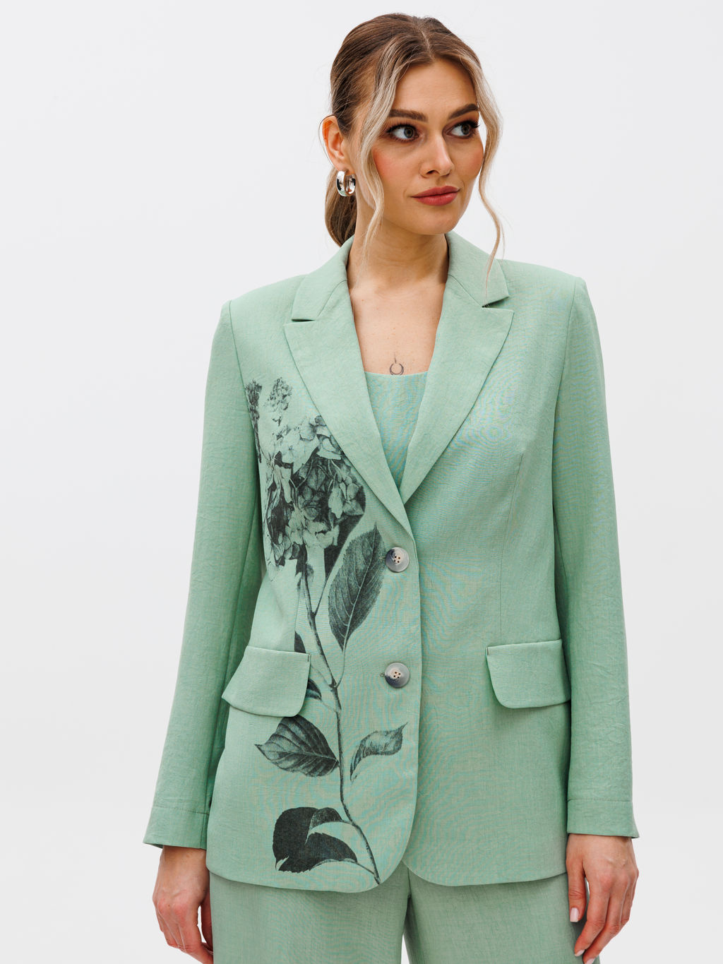 Костюм из жакета, топа и брюк. - Gizart фото 11