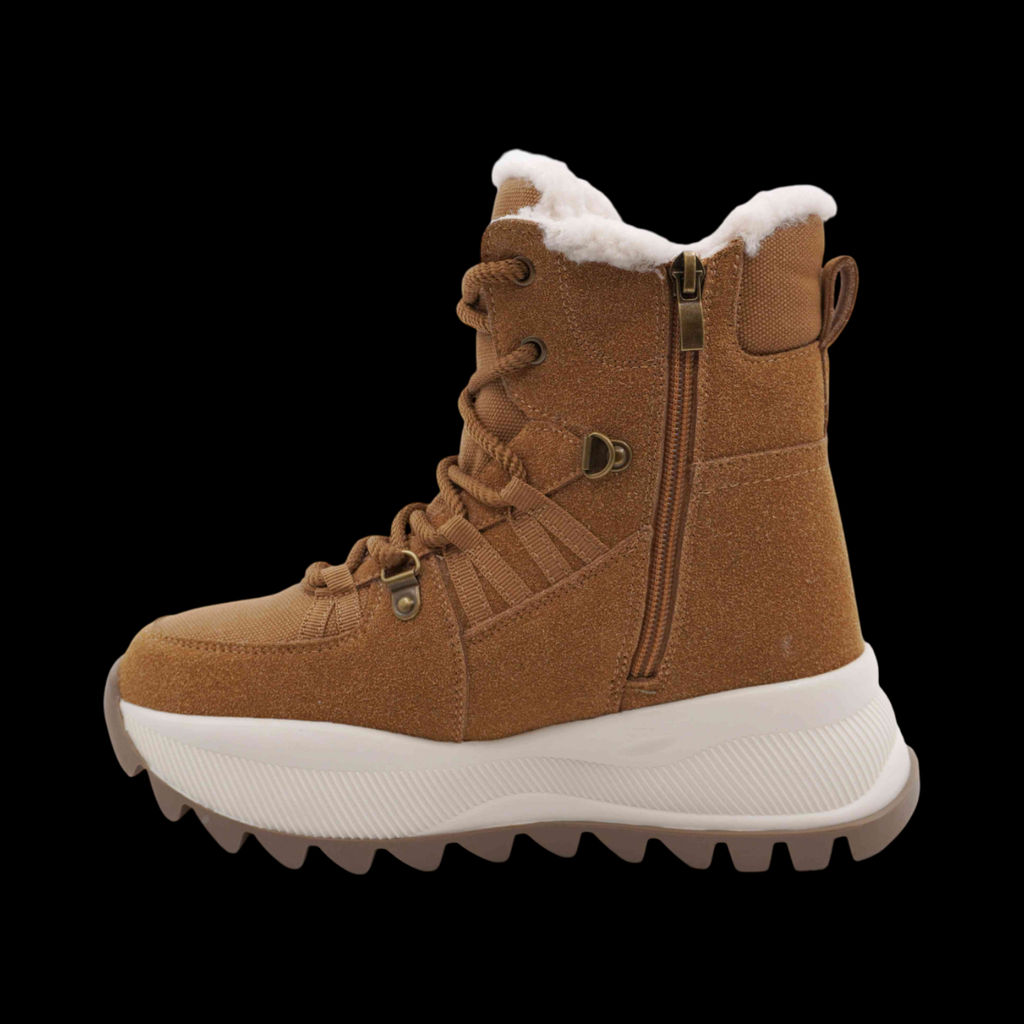 Ботинки на меху А126 коричневые