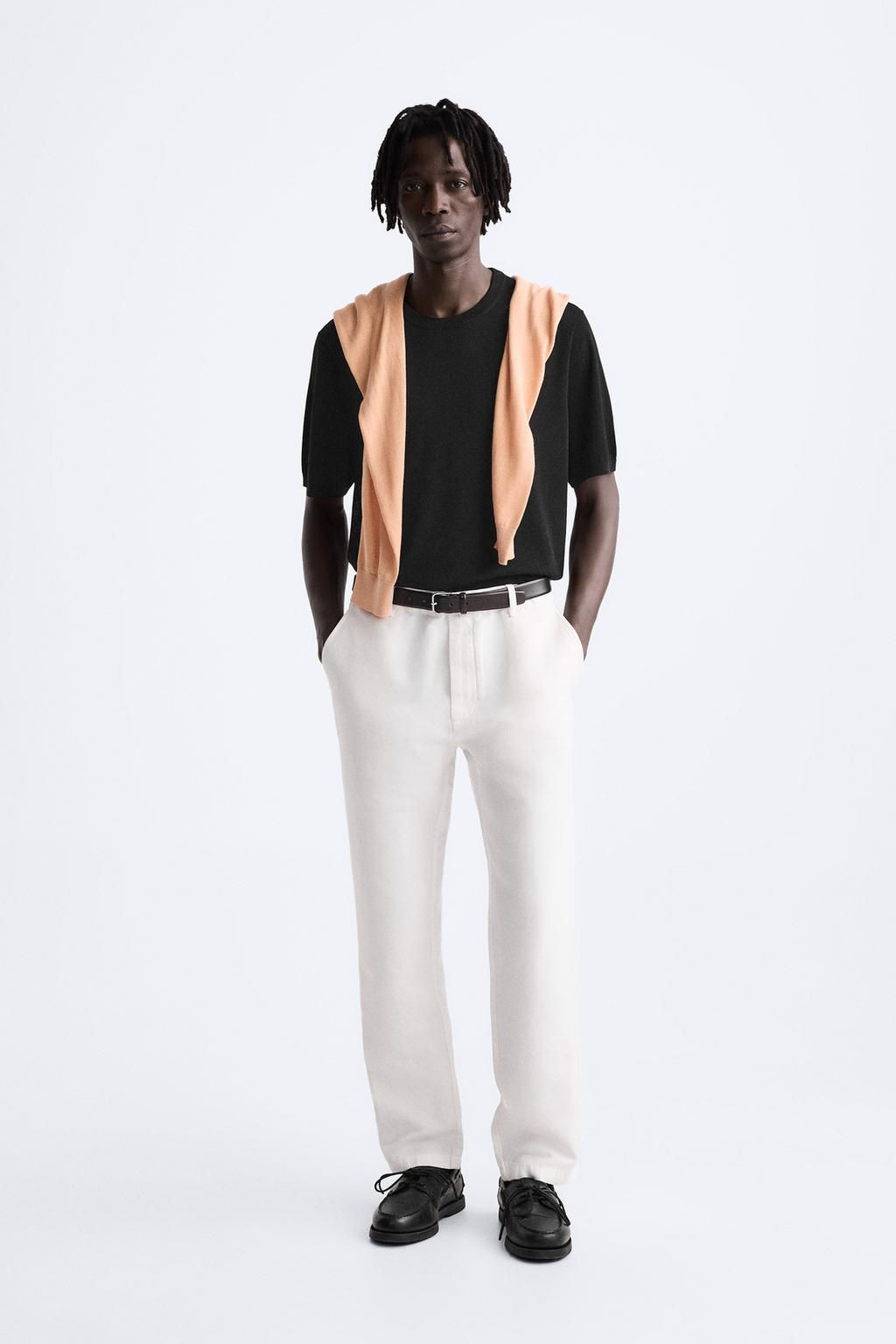 KNIT COTTON - SILK T-SHIRT - Zara фото 9