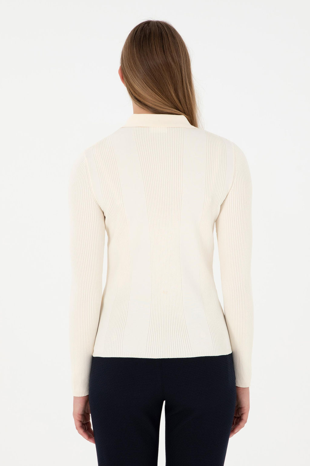 Женский кремовый свитер Неожиданная скидка в корзине - U.s. polo assn фото 5