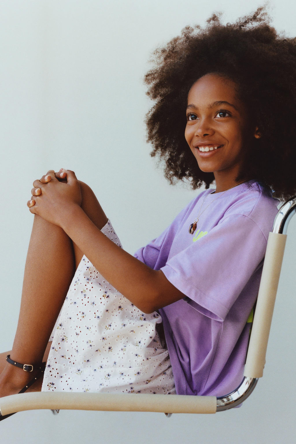 FLORAL EMBROIDERED BERMUDA SKORT - Zara фото 6