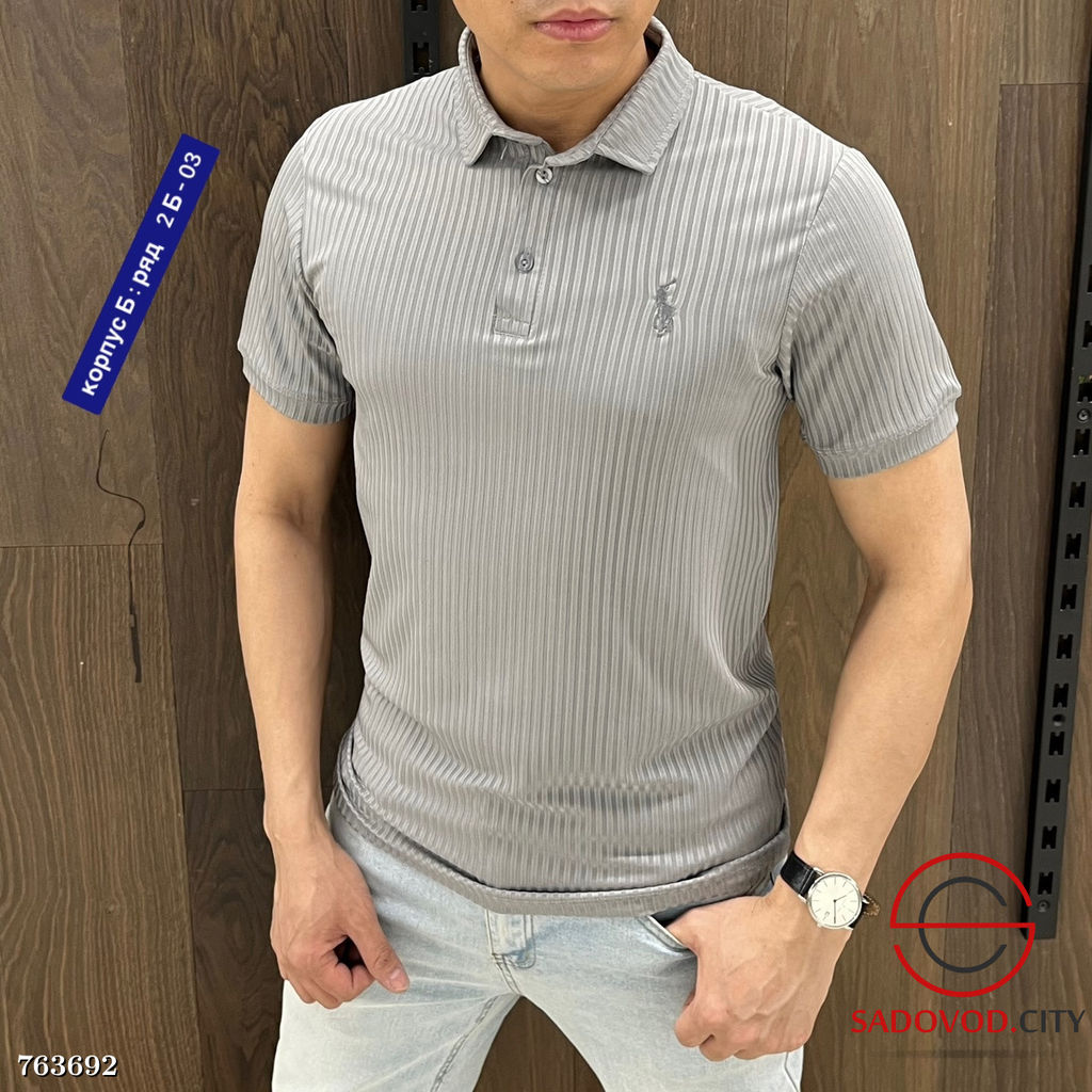 Мужская однотонная футболка