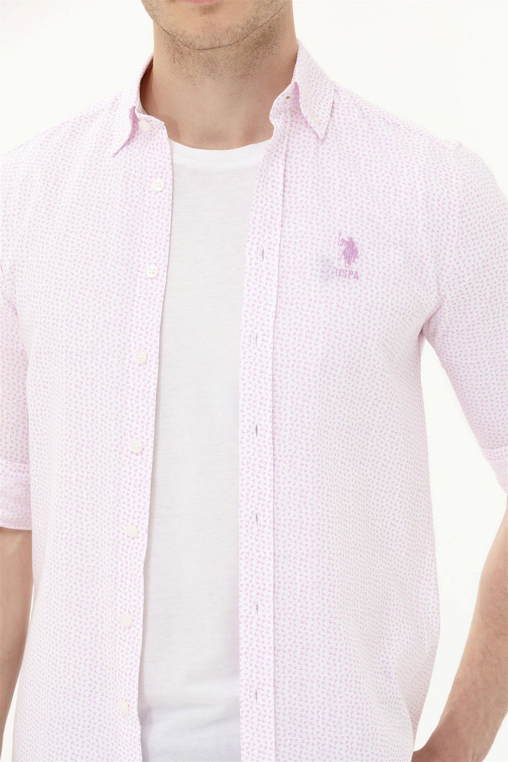 U. S. Polo Assn / Мужская рубашка с длинным рукавом Magnolia - U.s. polo assn фото 9
