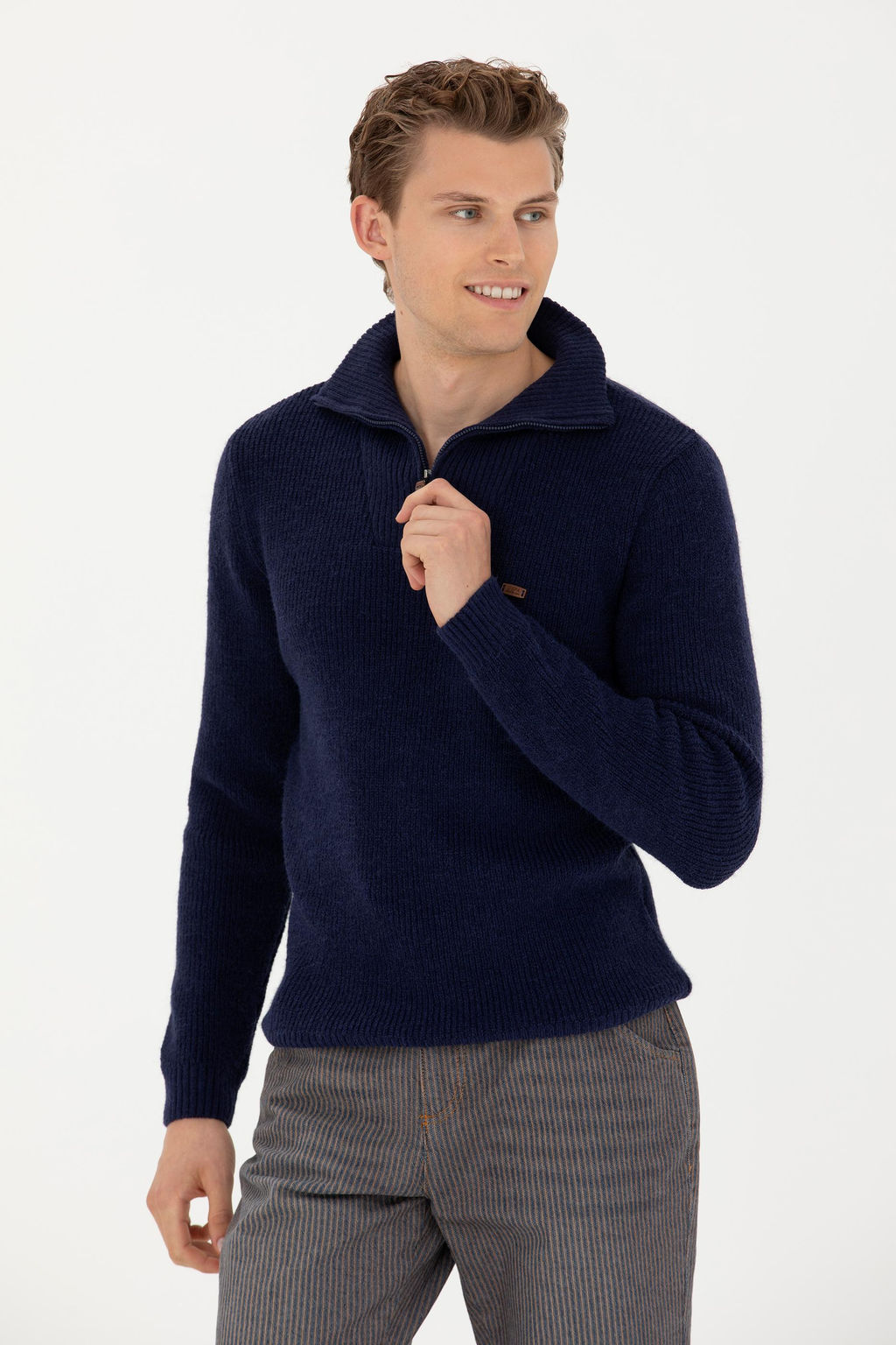 Мужской темно-синий свитер - U.s. polo assn фото 15