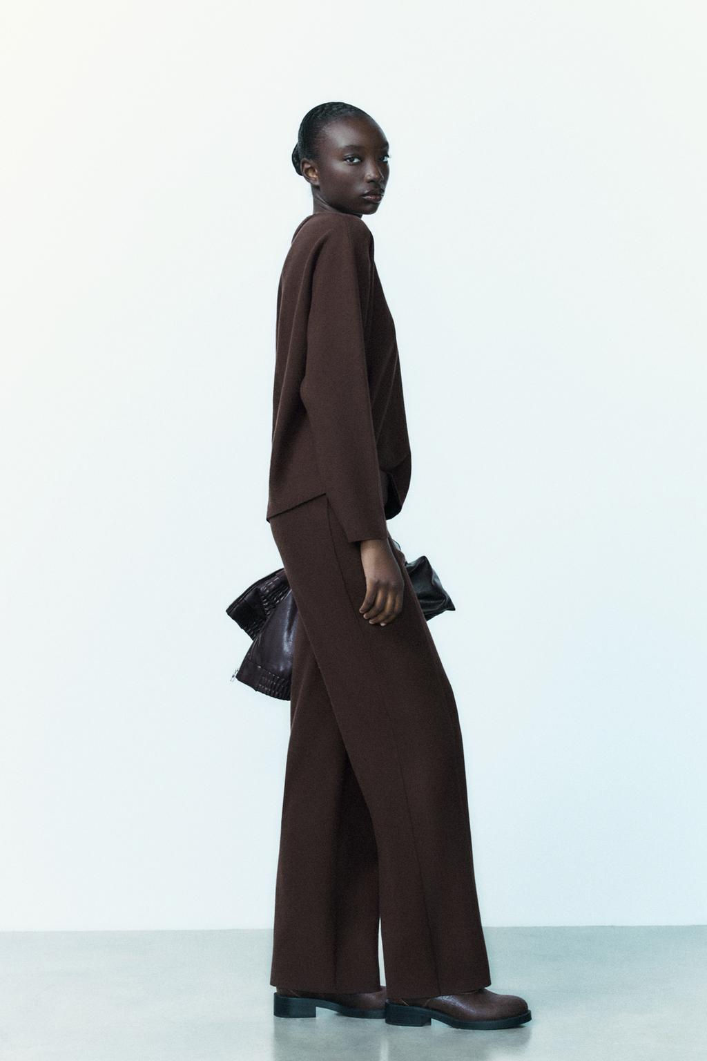 SOFT STRAIGHT-LEG TROUSERS - Zara фото 30