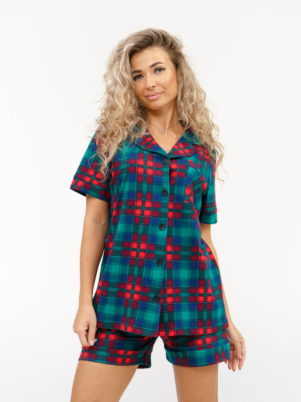 956 Пижама "Зеленая клетка"