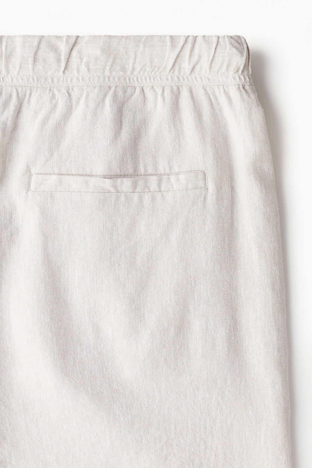 Pantal?n corto en mezcla de lino Relaxed Fit - H&m фото 4