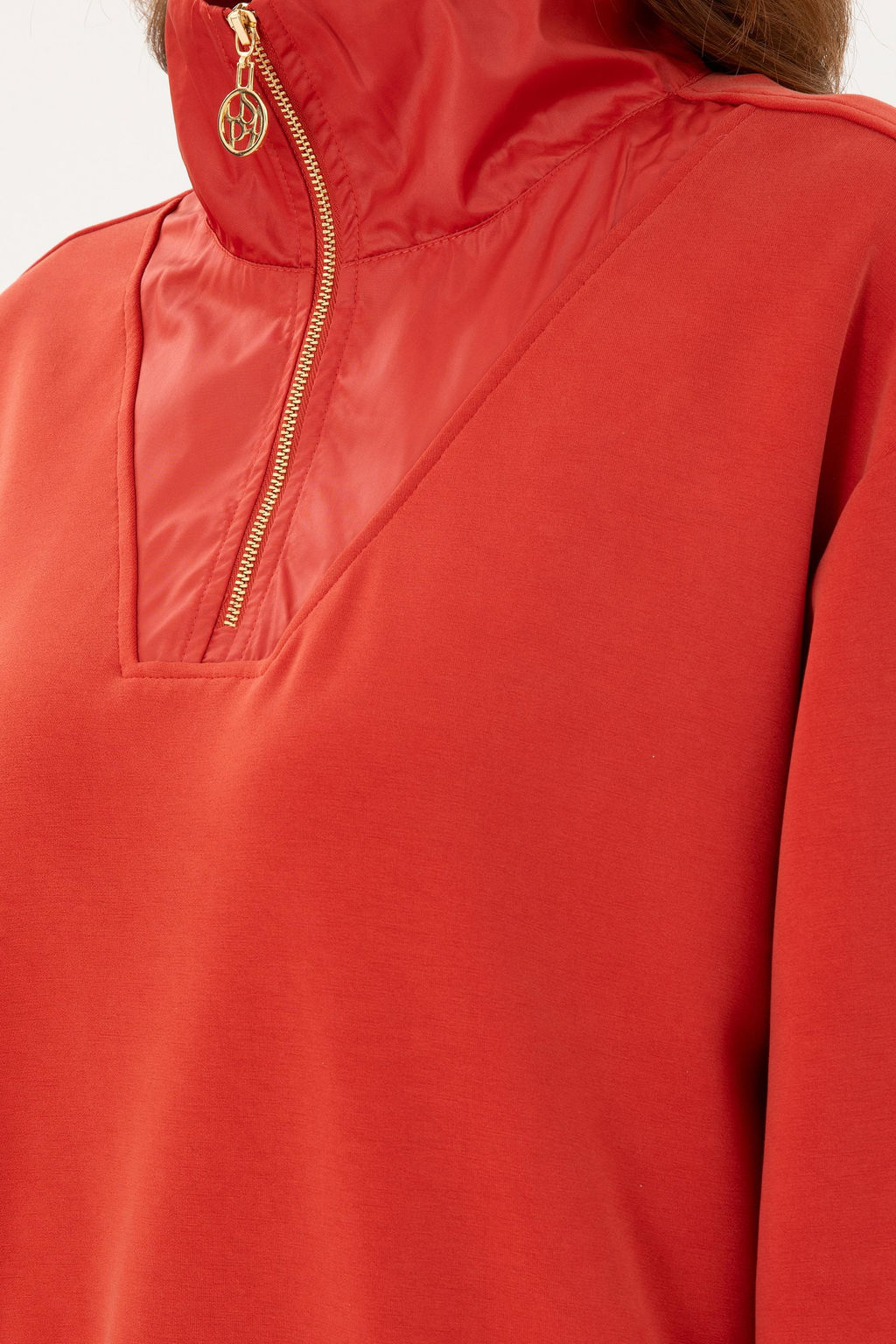 Женский свитшот с воротником-стойкой и плиткой - U.s. polo assn фото 14