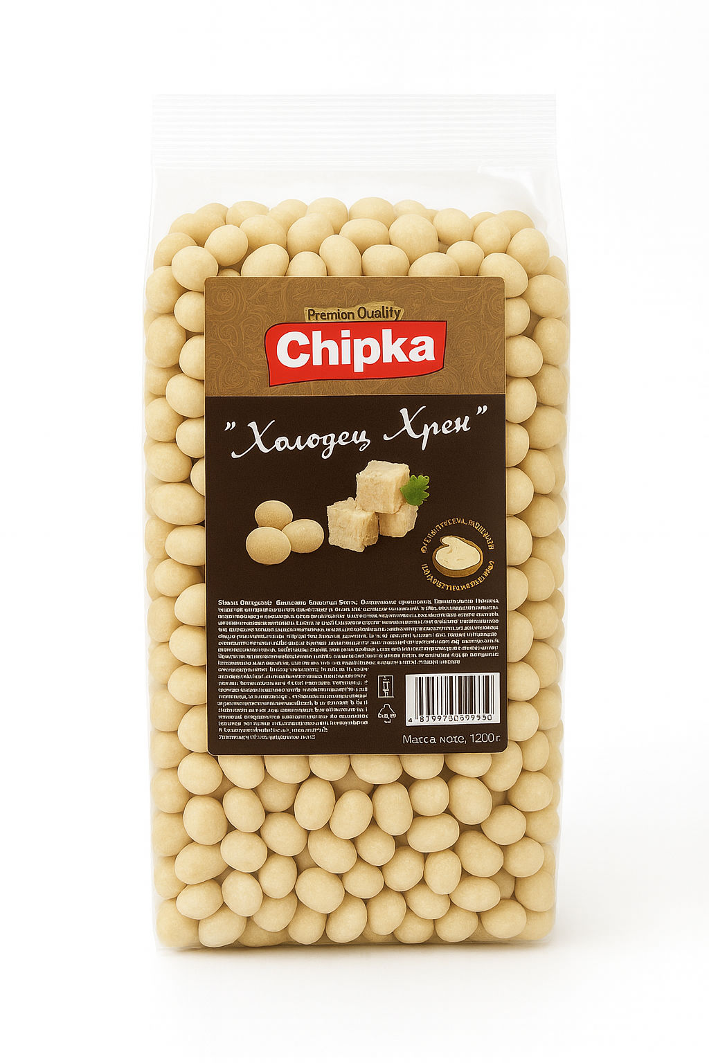 Арахис жареный в хрустящей оболочке со вкусом "холодец-хрен" 1 кг