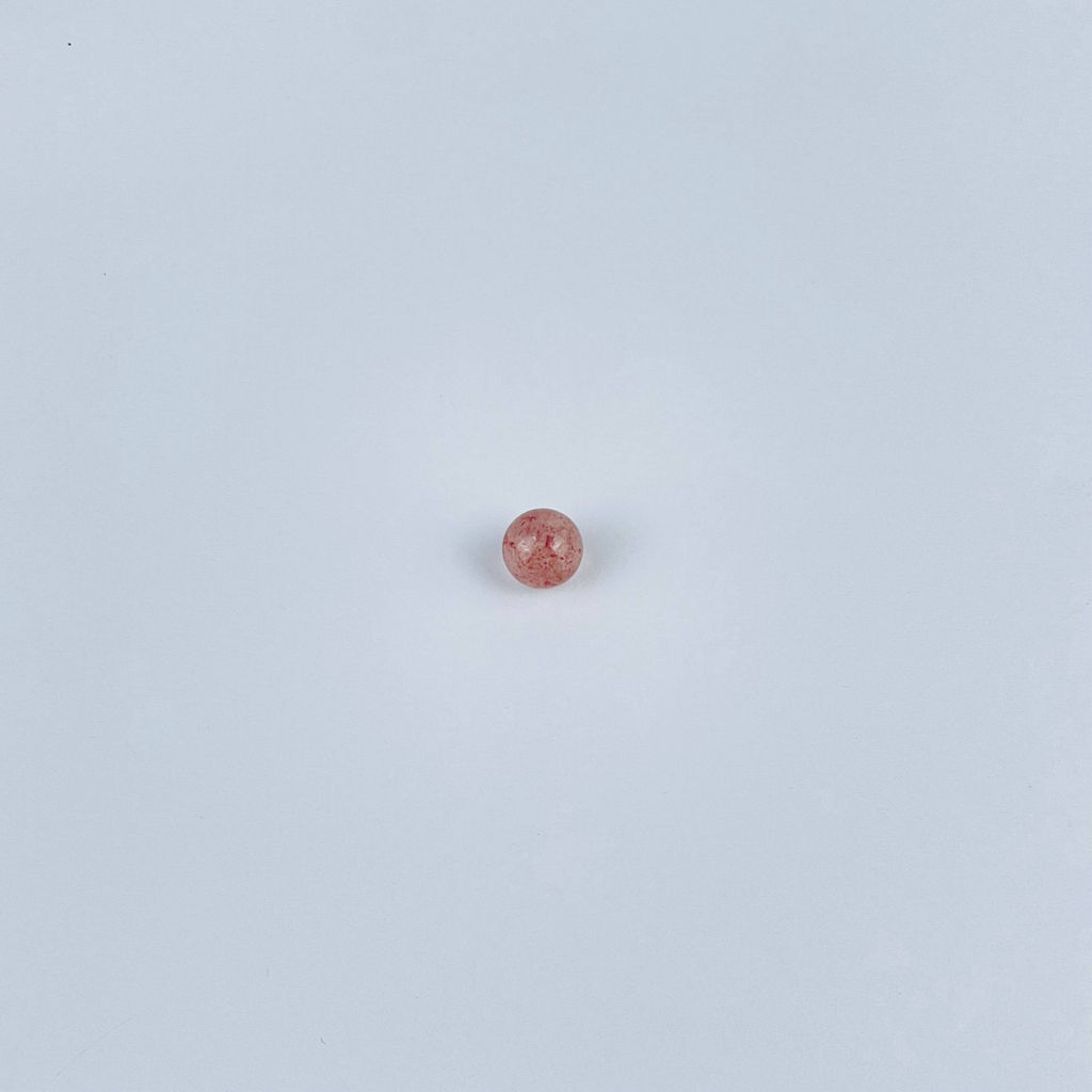 Бусины для украшений из Клубничного кварца (3 шт)