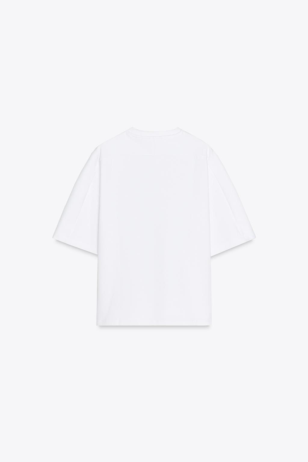 SHORT SLEEVE INTERLOCK SWEATSHIRT - Zara фото 7