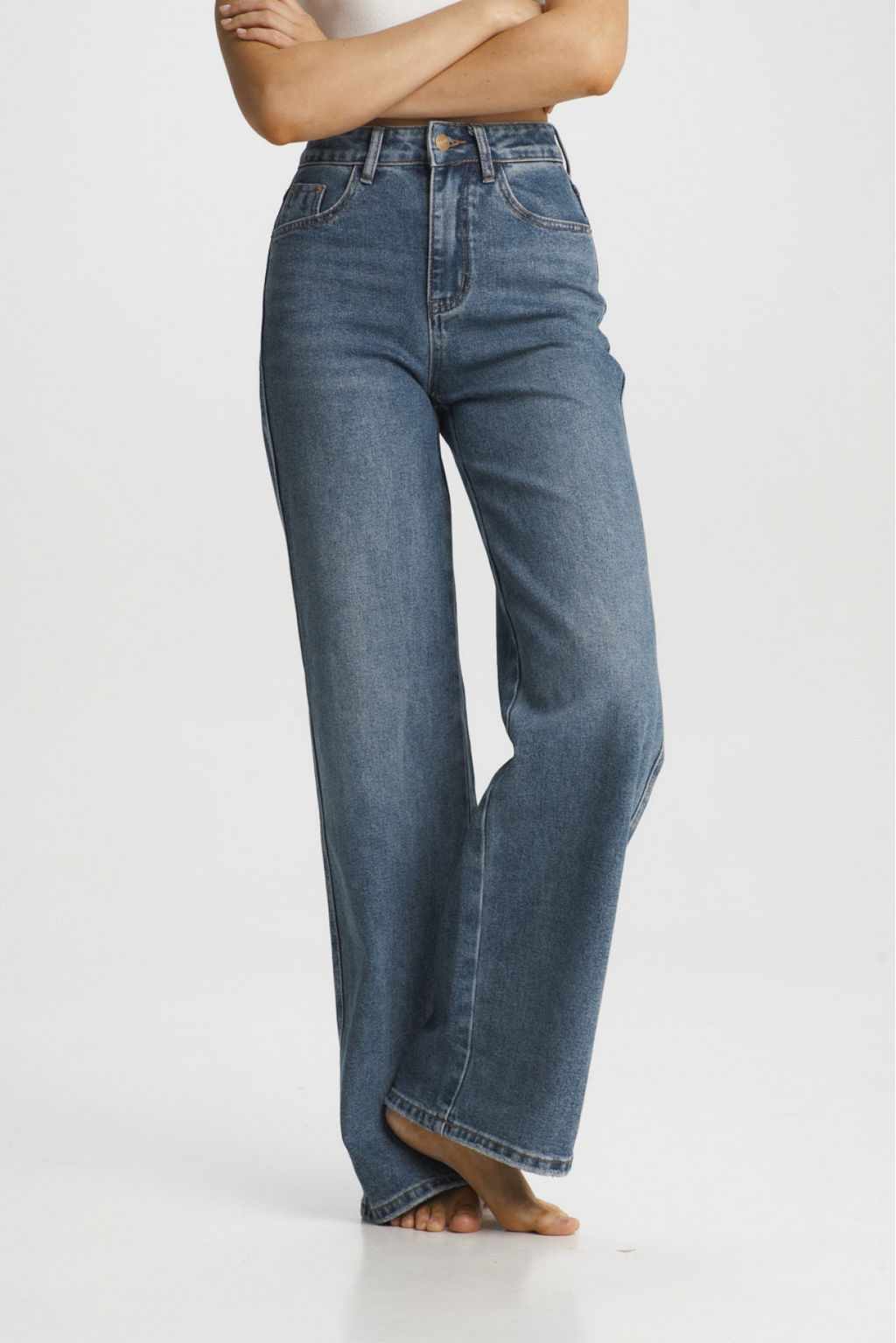 Джинсы-трубы Classic Blue