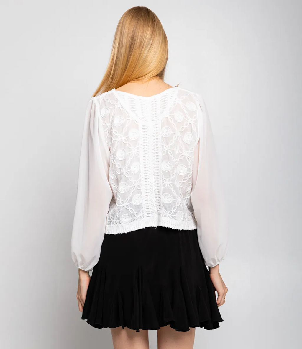 Блуза #КТ210 (7), белый